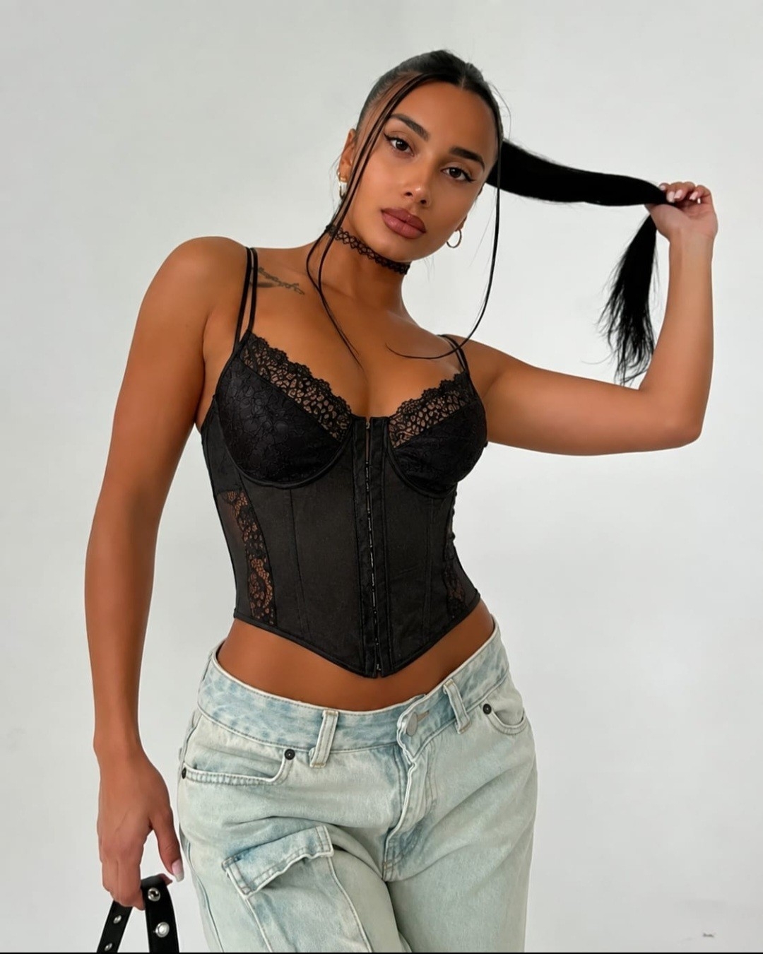Corset  Encaje con Broches - Imagen 2