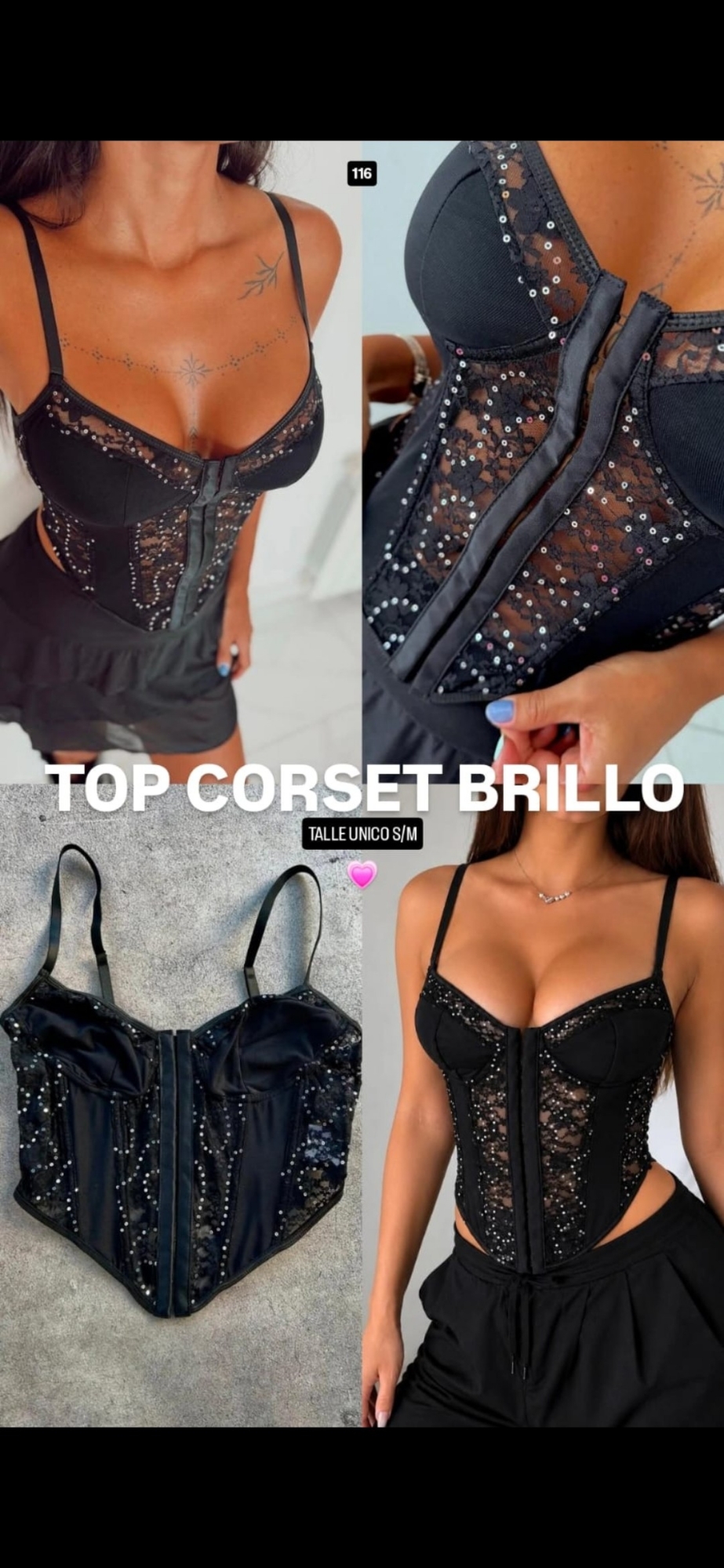 Top Corset Brillos - Imagen 6