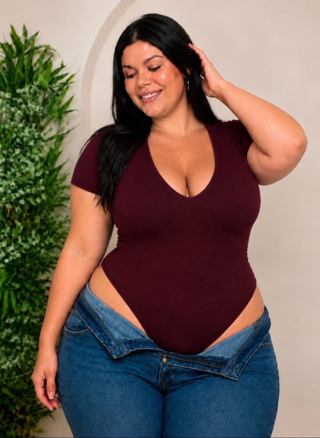 Body Escote V Curvy - Imagen 4