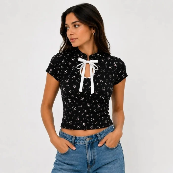 Liquidacion de Remera con Lazo Estilo Kimono
