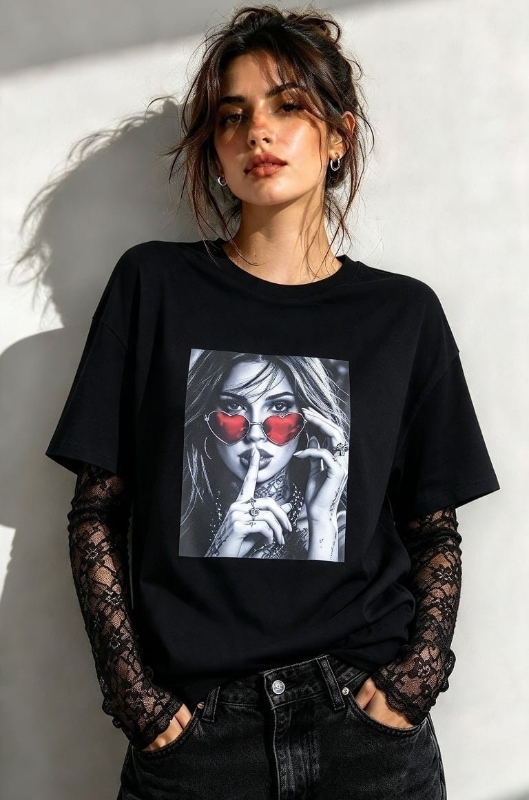 Remera Manga Encaje Tendencia - Imagen 5