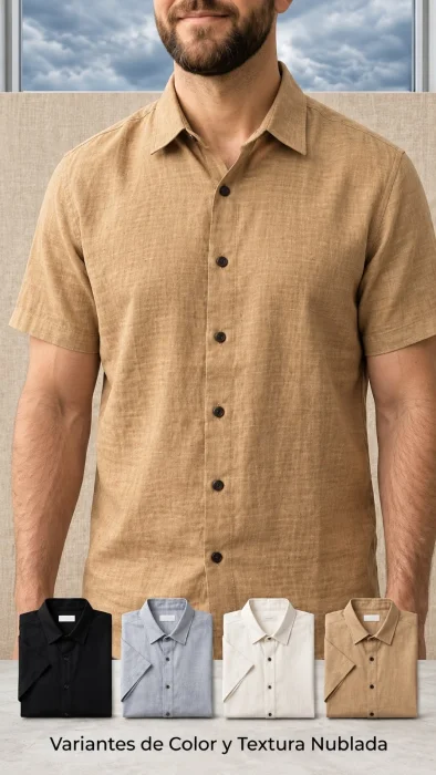 Camisa  de Lino Rígido