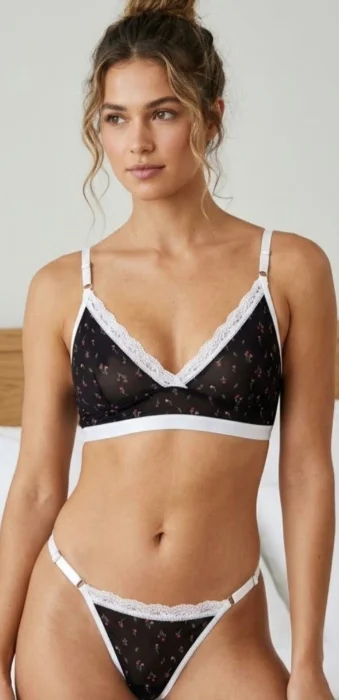Conjunto Bralette Morley Detalle Encaje
