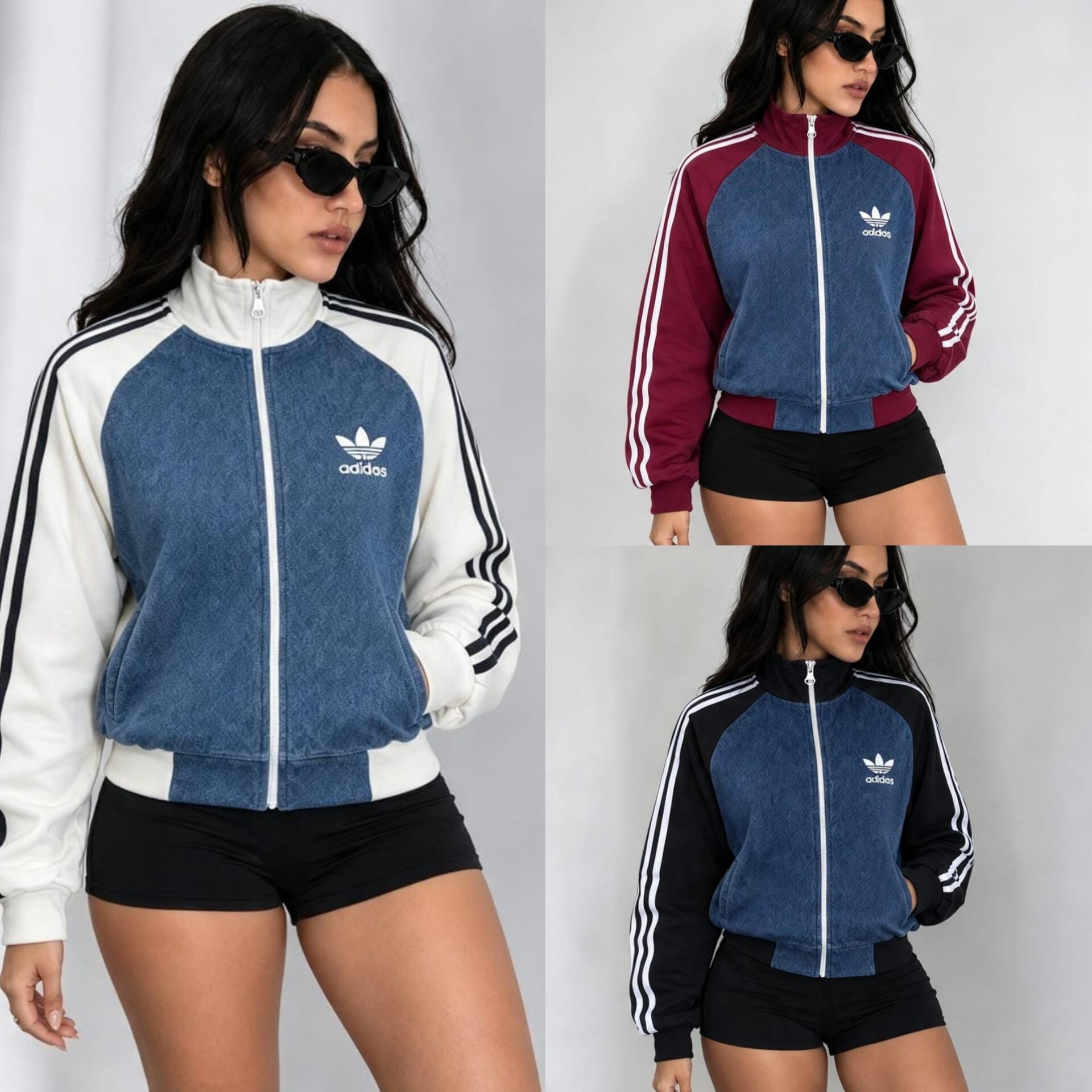 Campera Adi Combinada Logo Bordado - Imagen 3