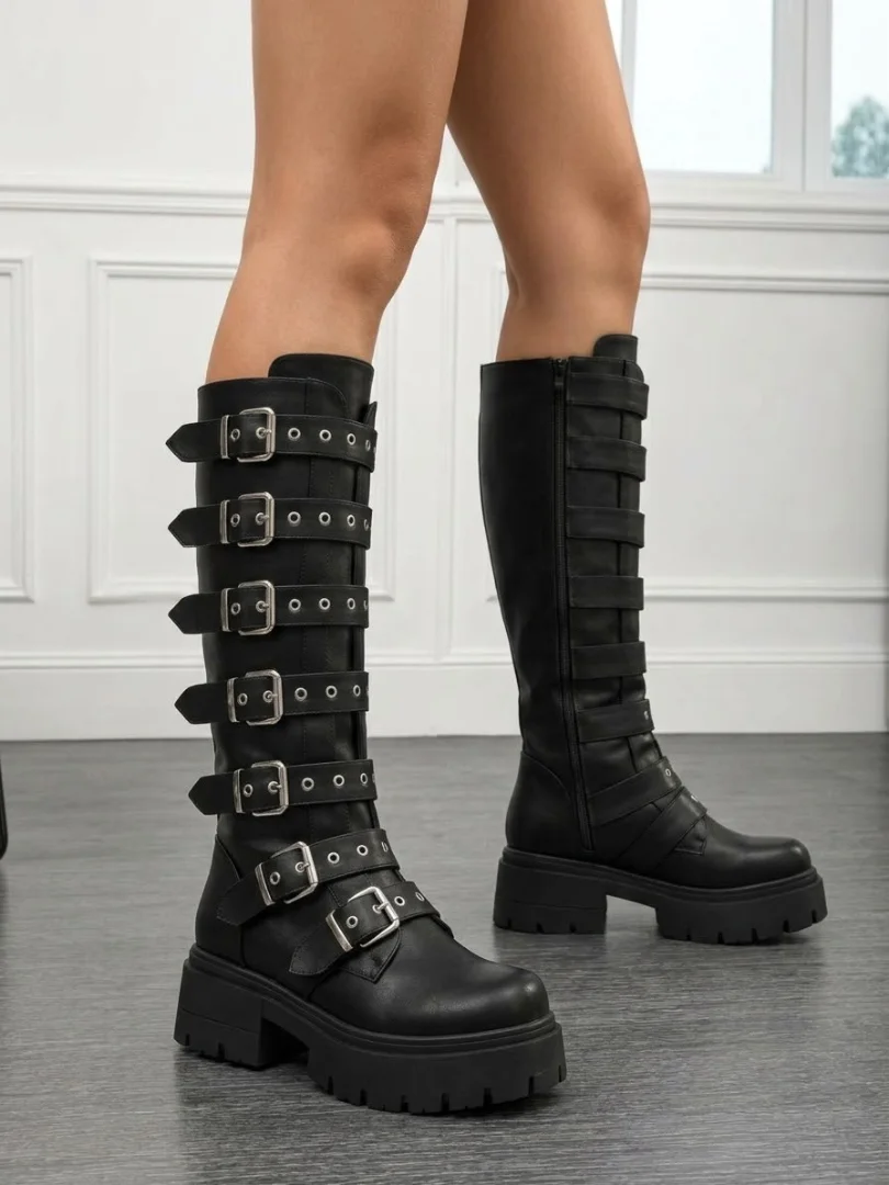 Botas Altas de Mujer con Hebillas - Imagen 2