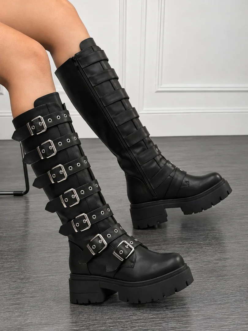Botas Altas de Mujer con Hebillas - Imagen 3