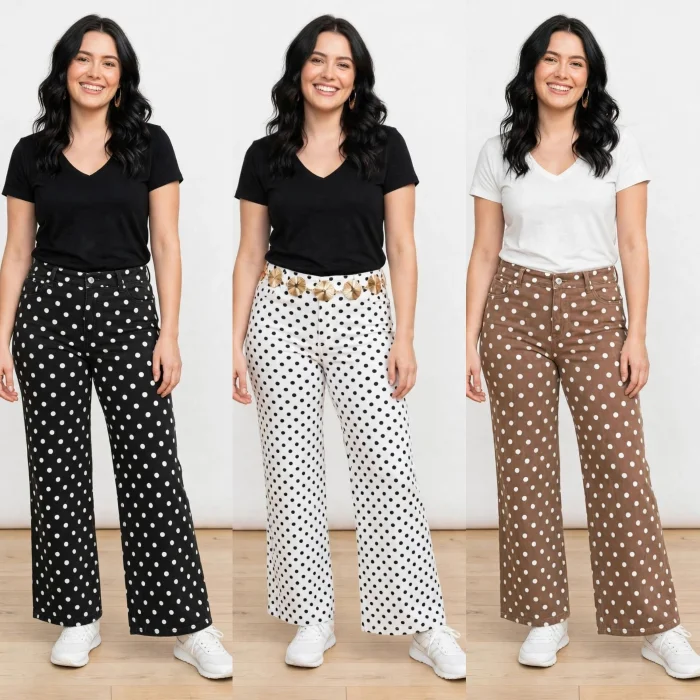Jean Rígido Estampado Lunares