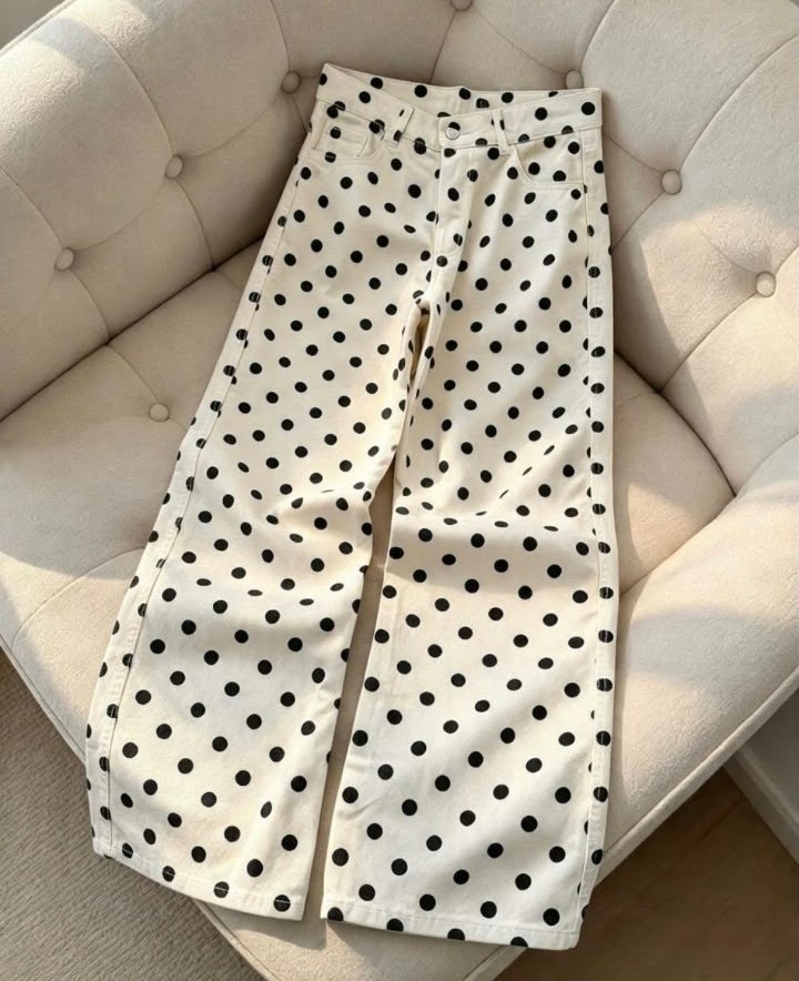 Jean Rígido Estampado Lunares - Imagen 2