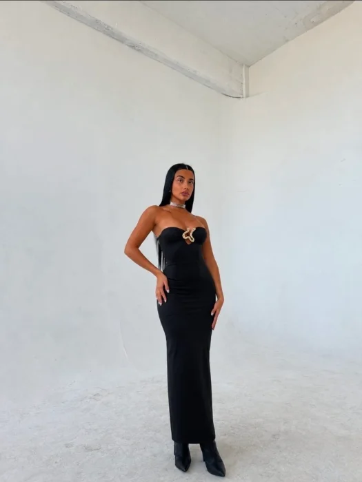 Vestido Straples Largo