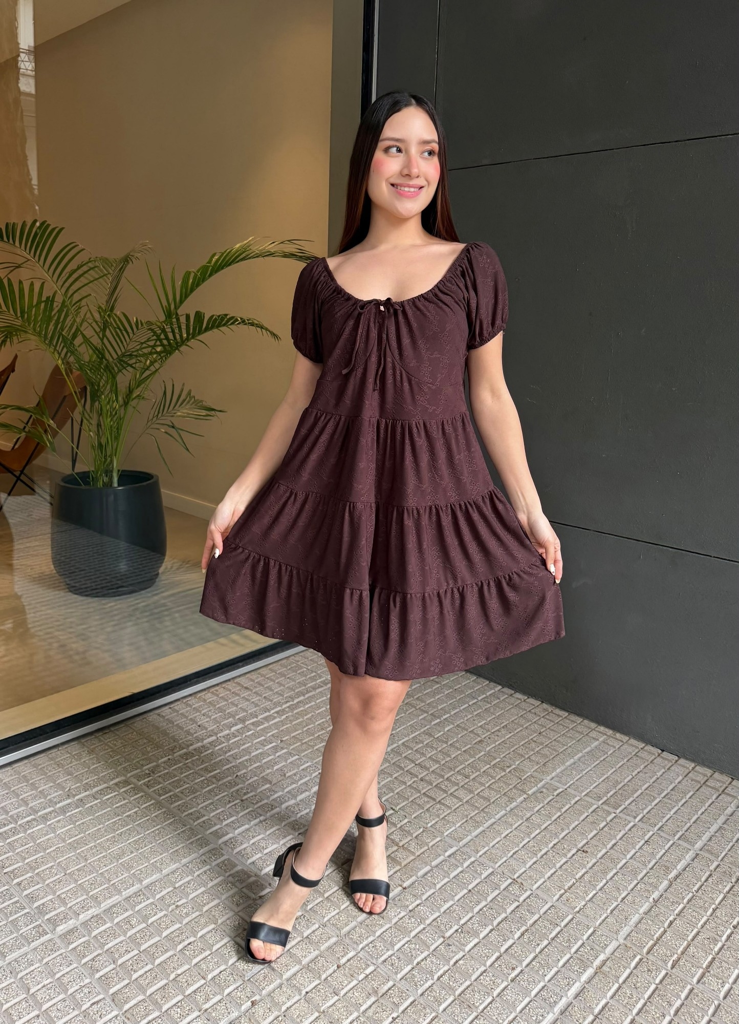 Vestido Broderi Paisanita Broderie - Ana - Imagen 2
