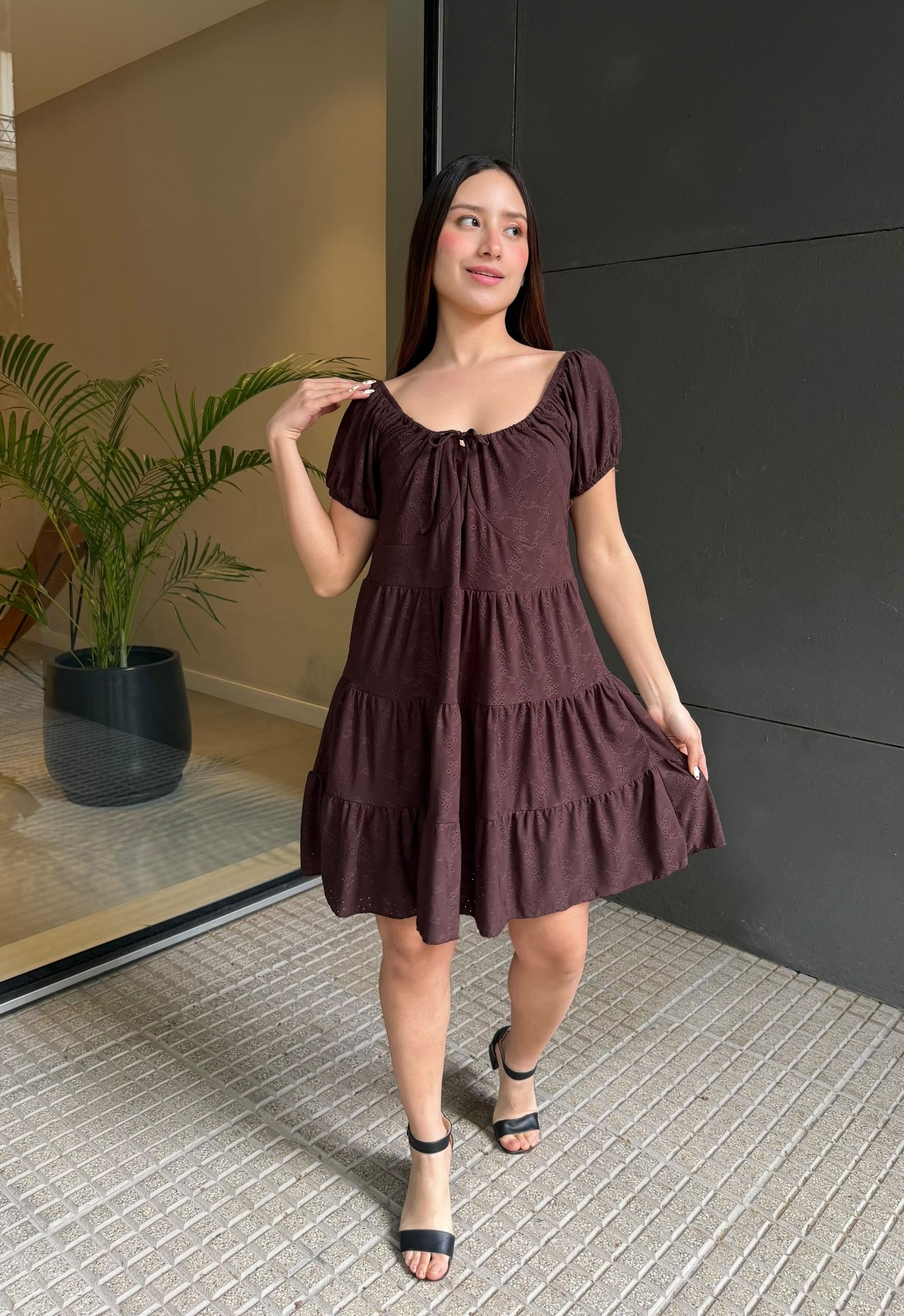 Vestido Broderi Paisanita Broderie - Ana - Imagen 4