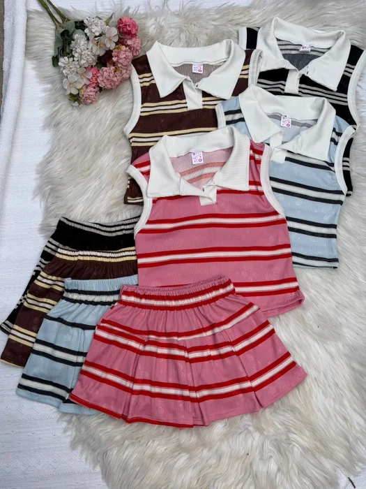 Conjunto de Nena Rayado Morley