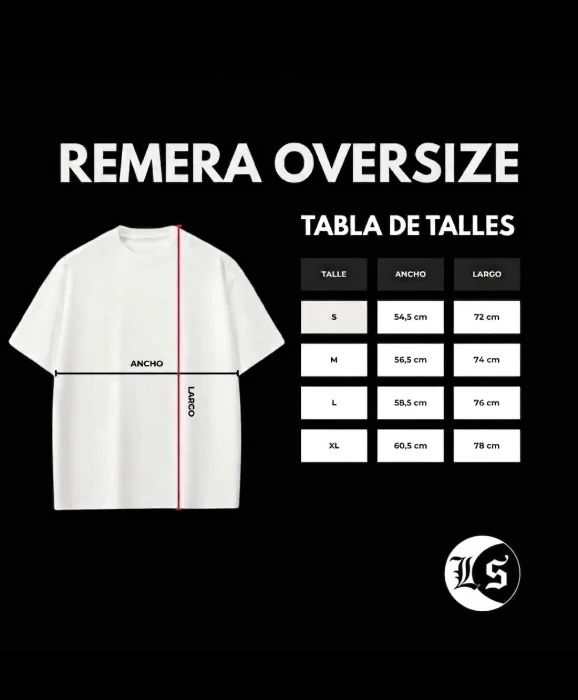 Remera Oversize 20/1 Peinado