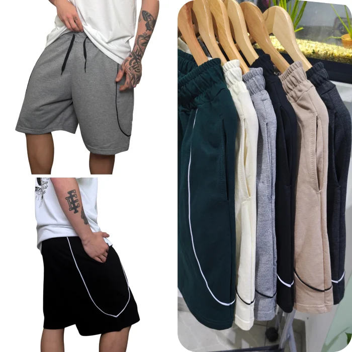 Short Oversize con Venas