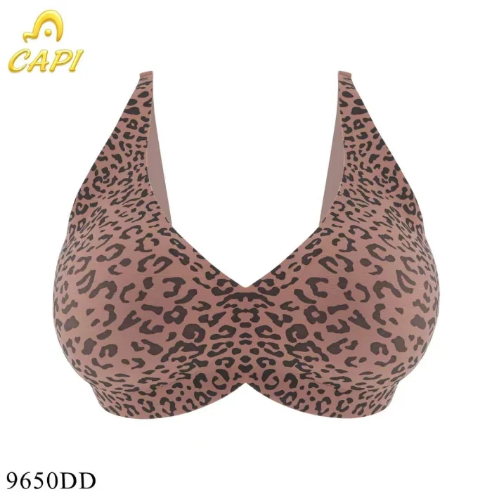 Corpiño sin Costura  Animal Print Copa D Talles Especiales