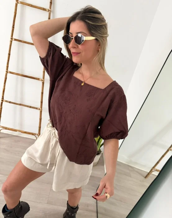 Blusa Manga Princesa