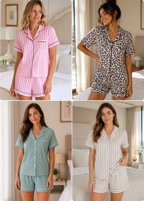 Conjunto Pijama Camisero Bamboo