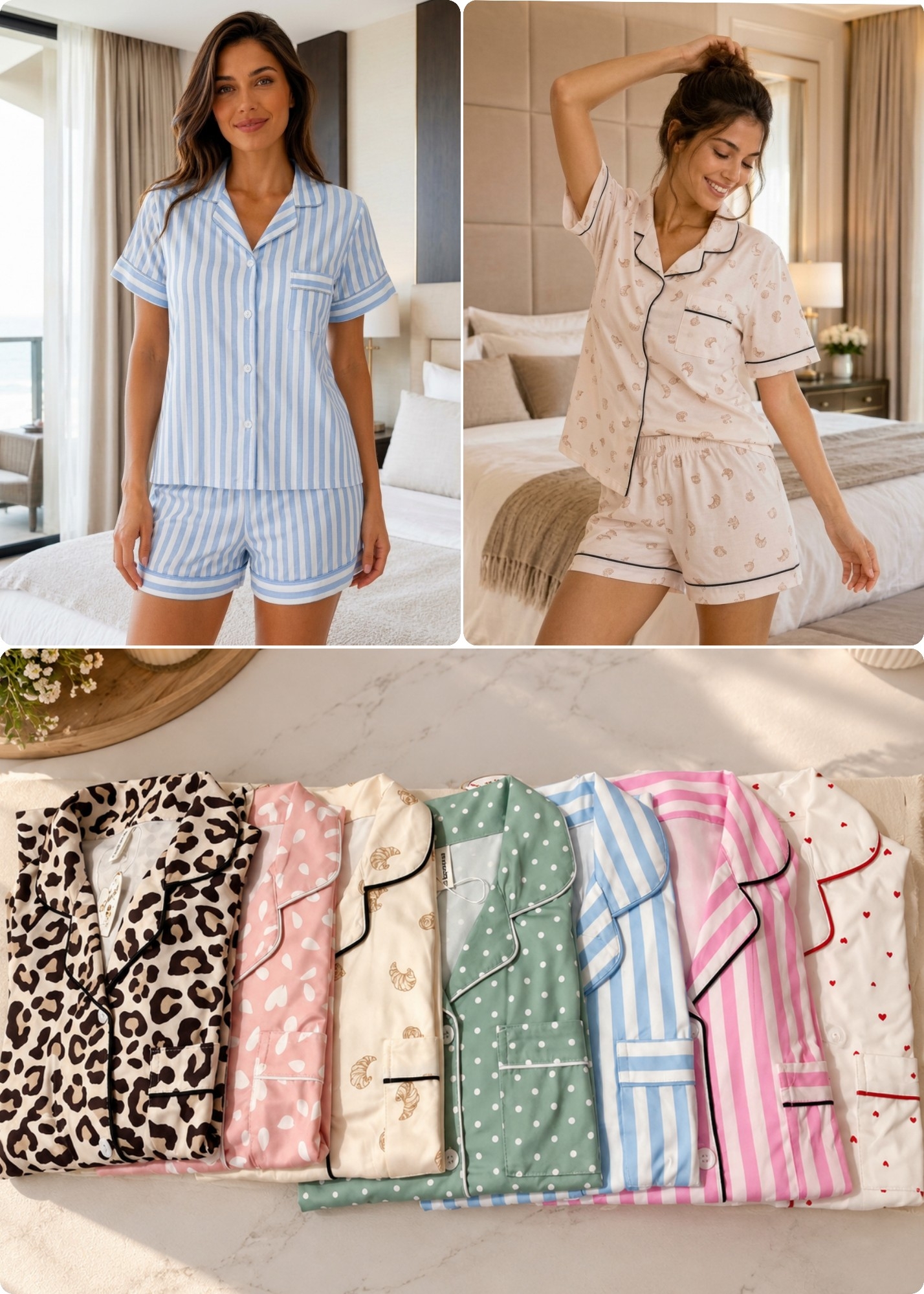 Conjunto Pijama Camisero Bamboo - Imagen 3