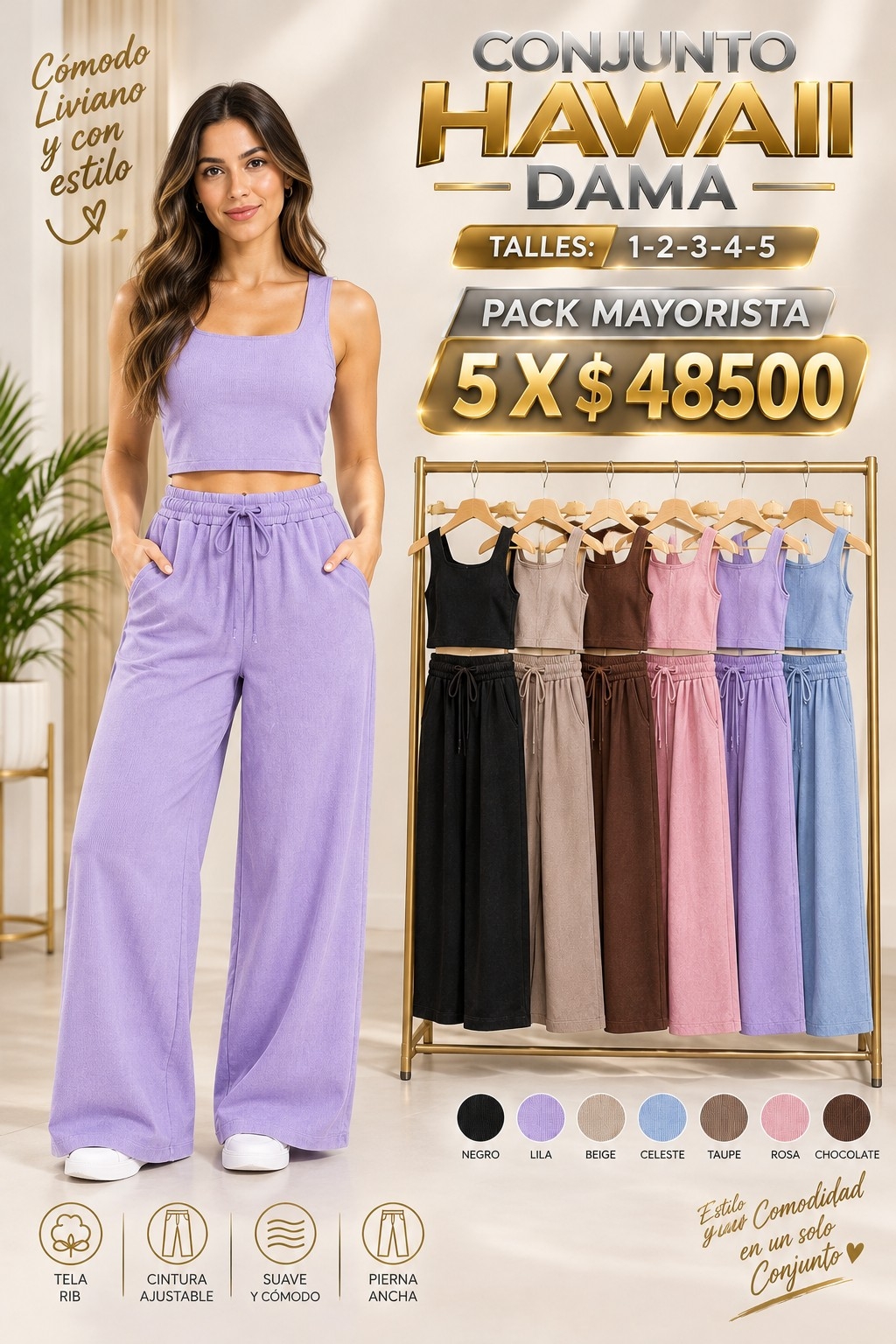 Conjunto Hawaii Dama - Imagen 2