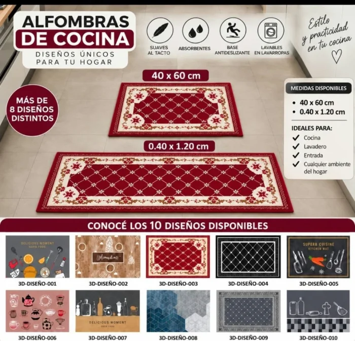 Alfombra de Cocina   Doble