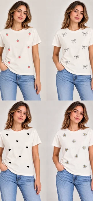 Remera con Diseños Algodon Peinado ( Excelente Calidad)