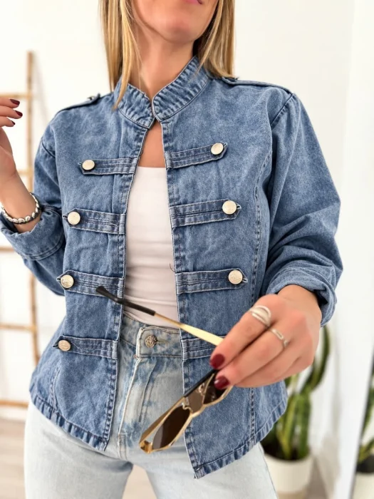 Chaqueta Napoleon Azul Nevado