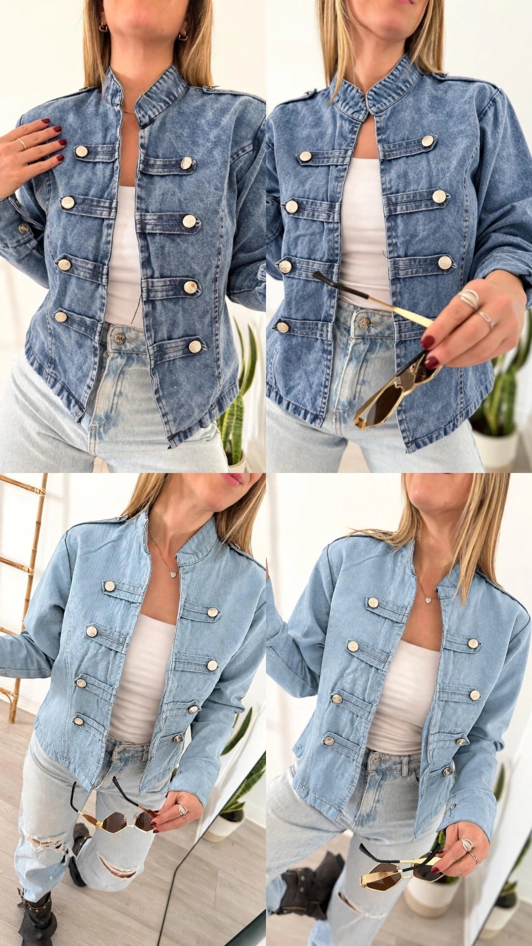 Chaqueta Napoleon Azul Nevado - Imagen 2