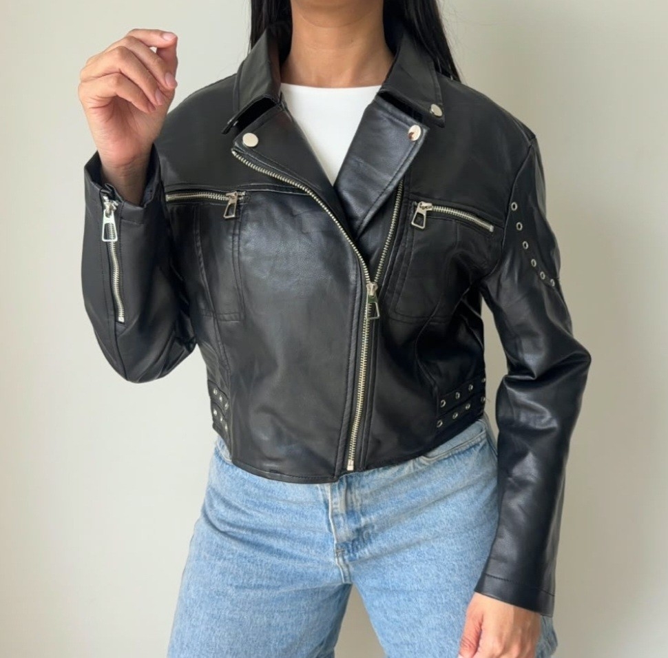 Campera Eco Cuero Importada - Imagen 3