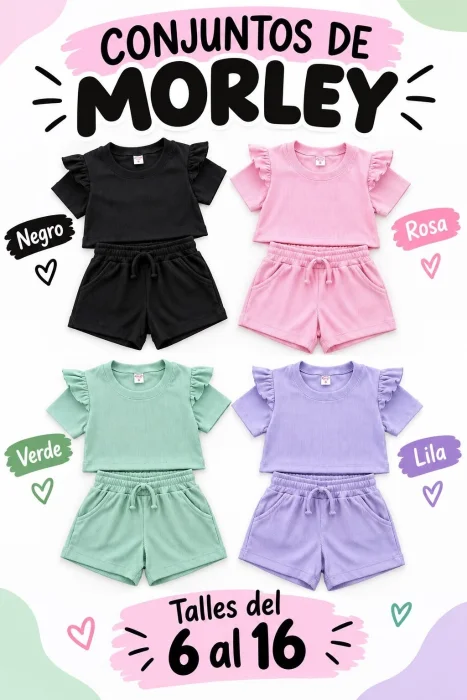 Conjunto Nena Morley Soft (con Volado)