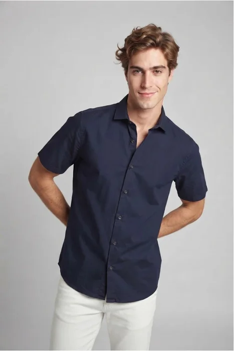 Camisas Lisas Manga Corta