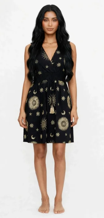 Vestido Boho Bordado Indu Fiesta