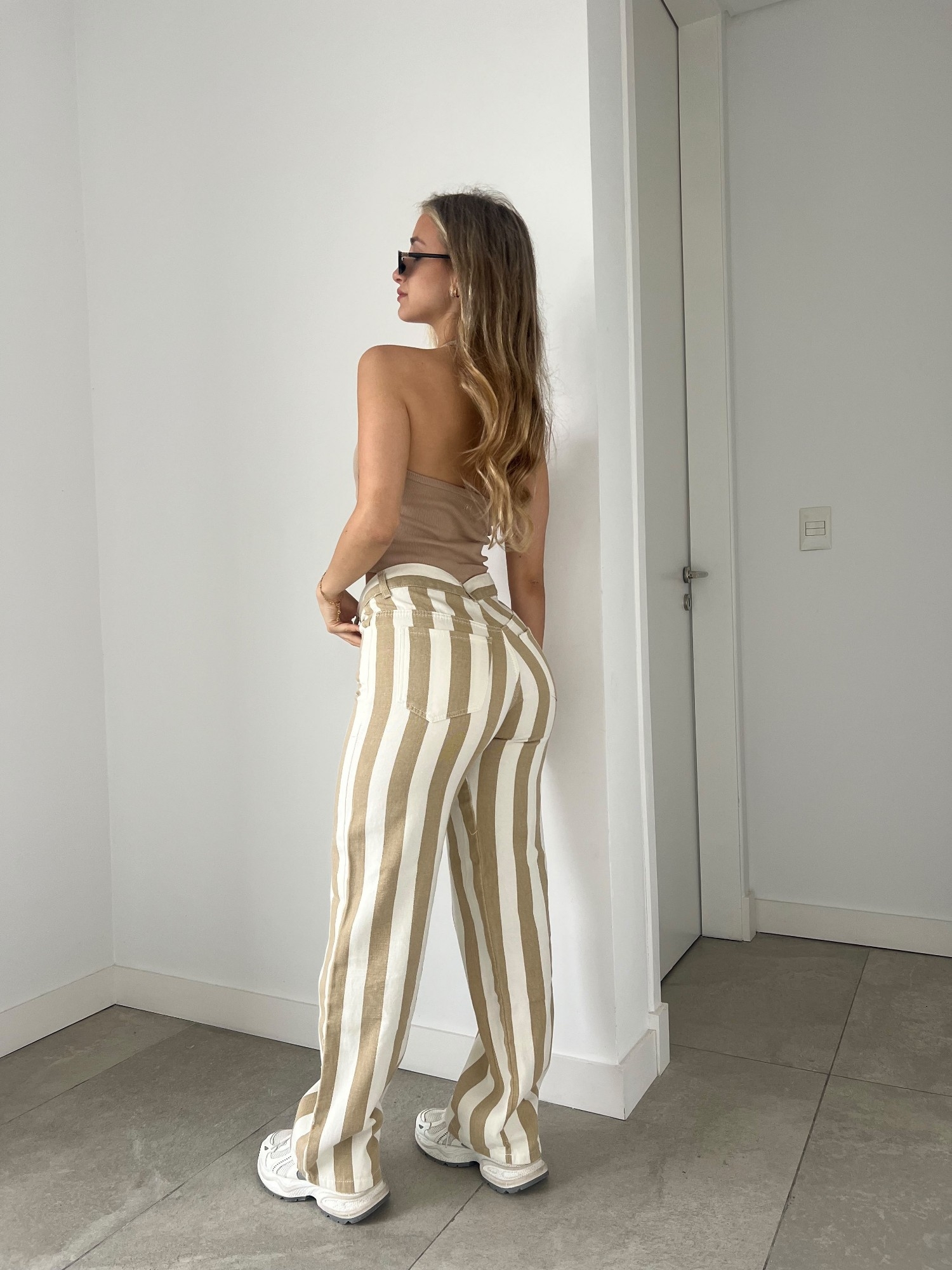 Denim Rayado Beige - Imagen 2
