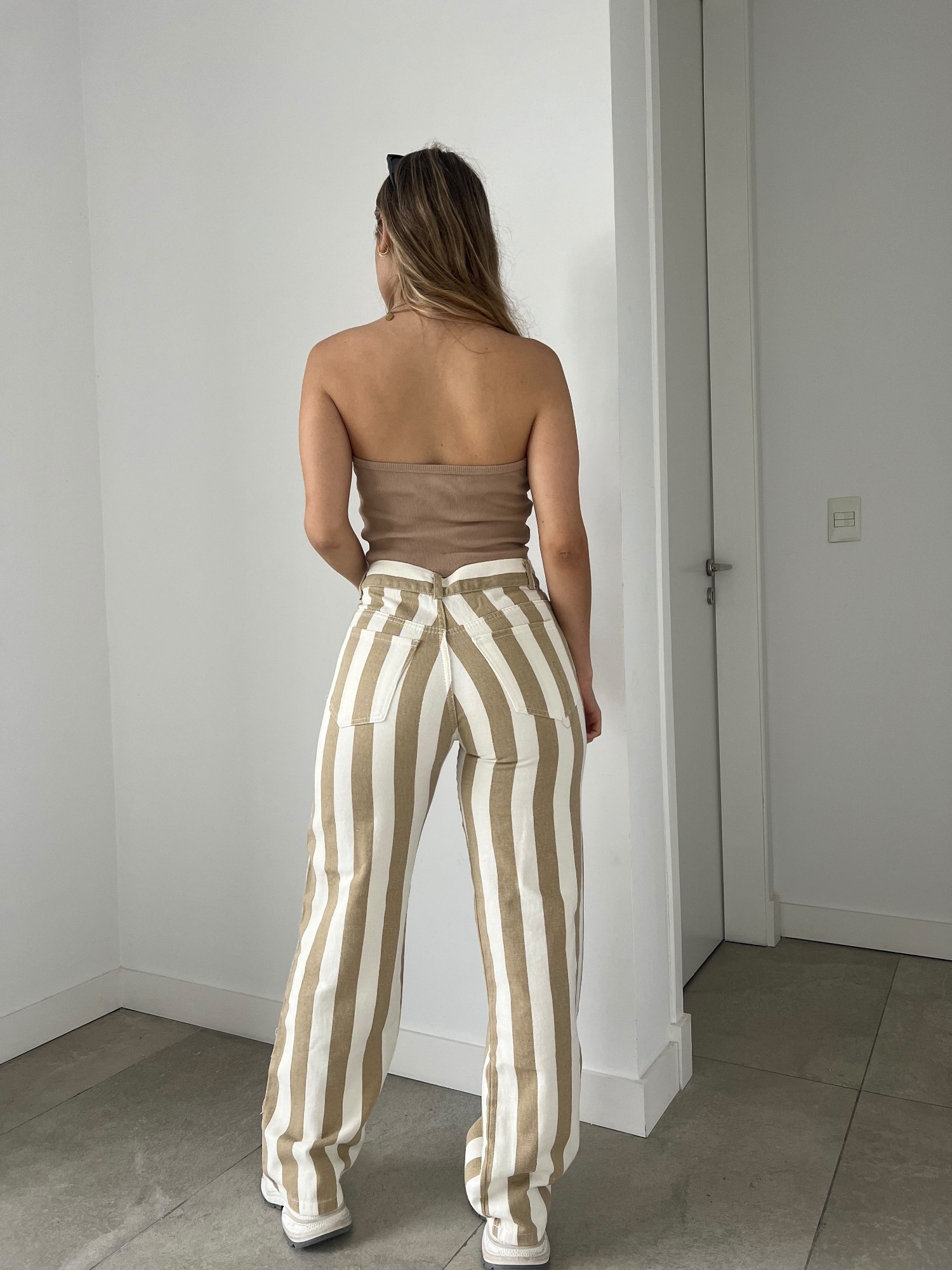 Denim Rayado Beige - Imagen 3