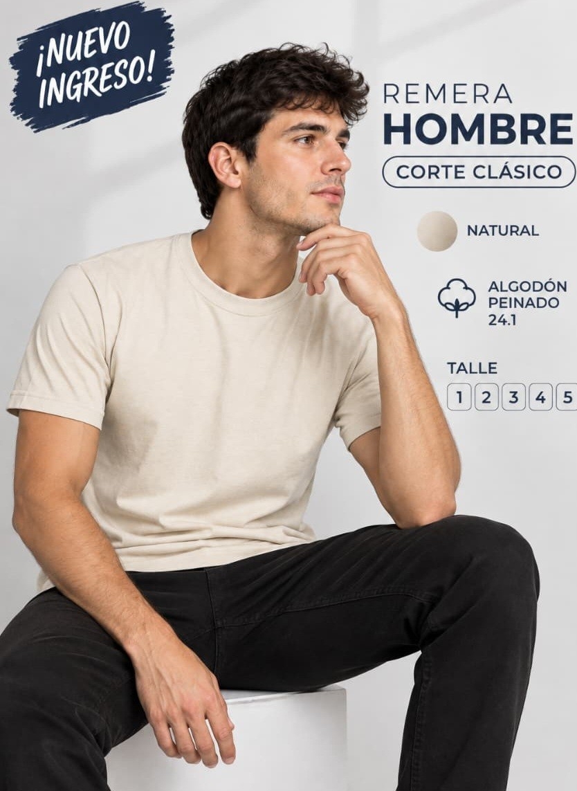 Remera Lisas de Algodón Peinado - Imagen 2