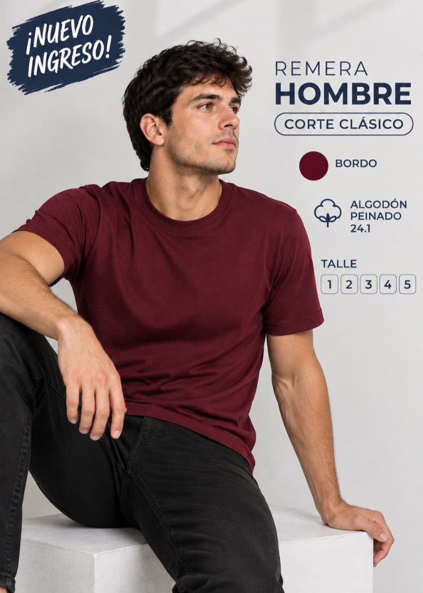 Remera Lisas de Algodón Peinado - Imagen 3