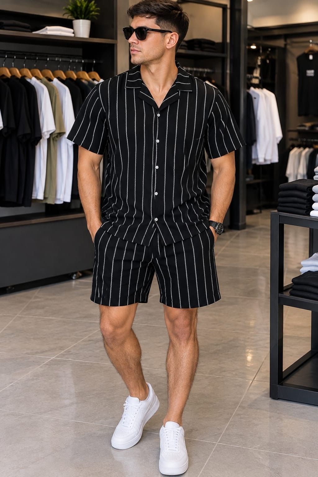 Conjunto Camisa y Bermudas Hawai - Imagen 2