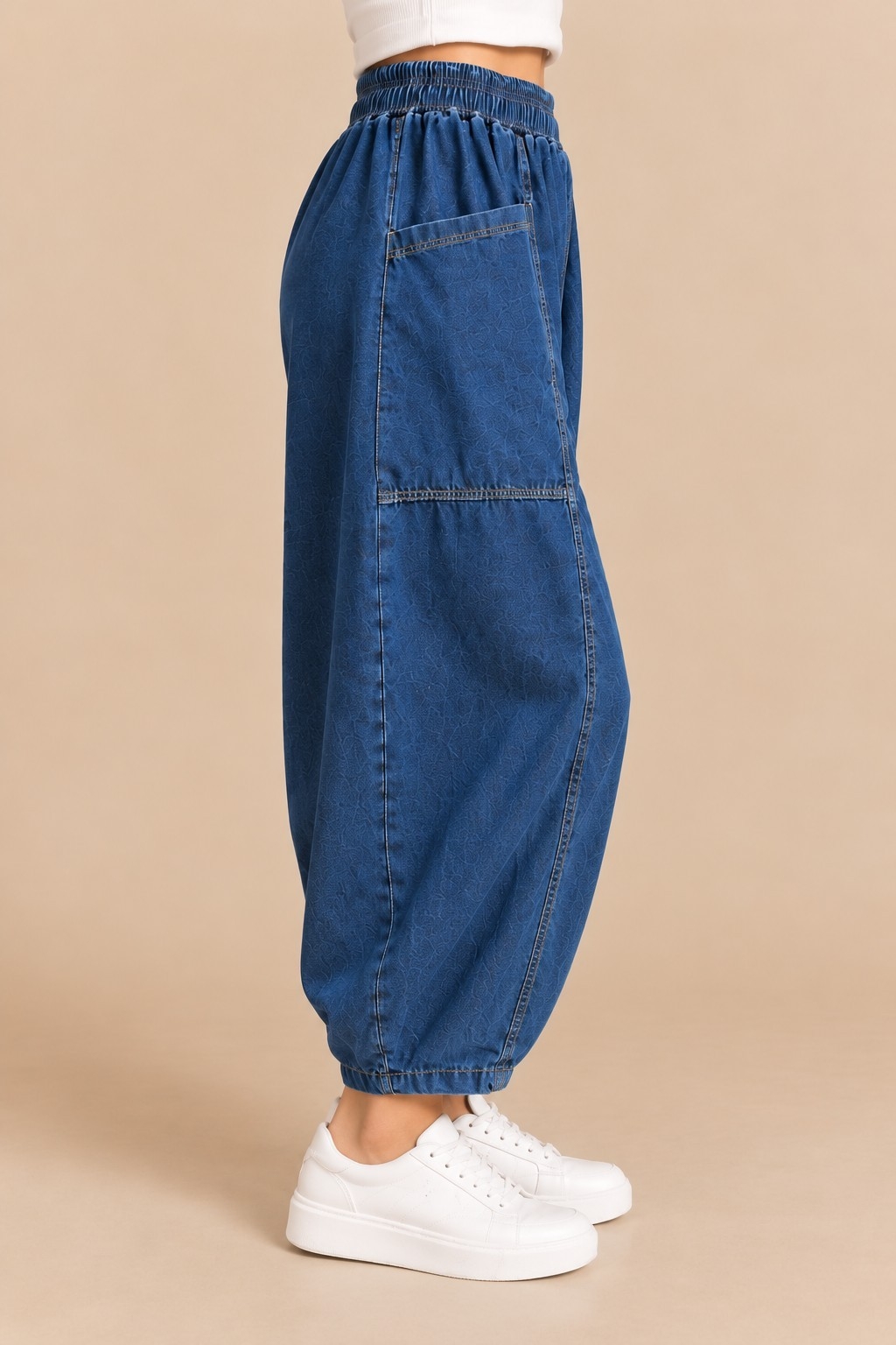 Pantalón Barrel de Jeans - Imagen 2