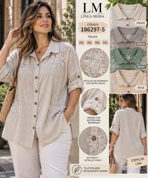 Camisa Estilo Italiano 6297-5c
