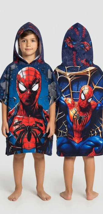 Poncho Toalla/araña/spiderman