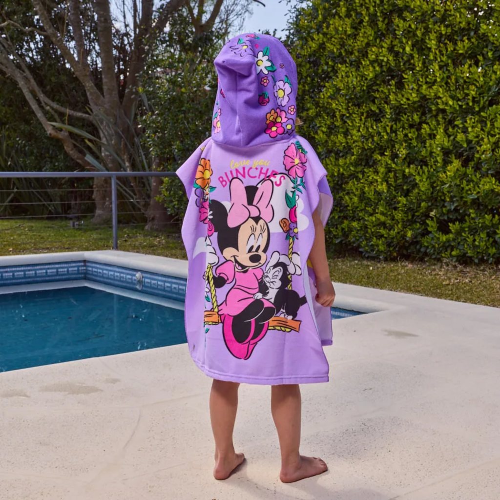 Poncho Toalla Infantil Minnie Mouse Piñata con Capucha Suave y Secado Rápido - 4.jpg