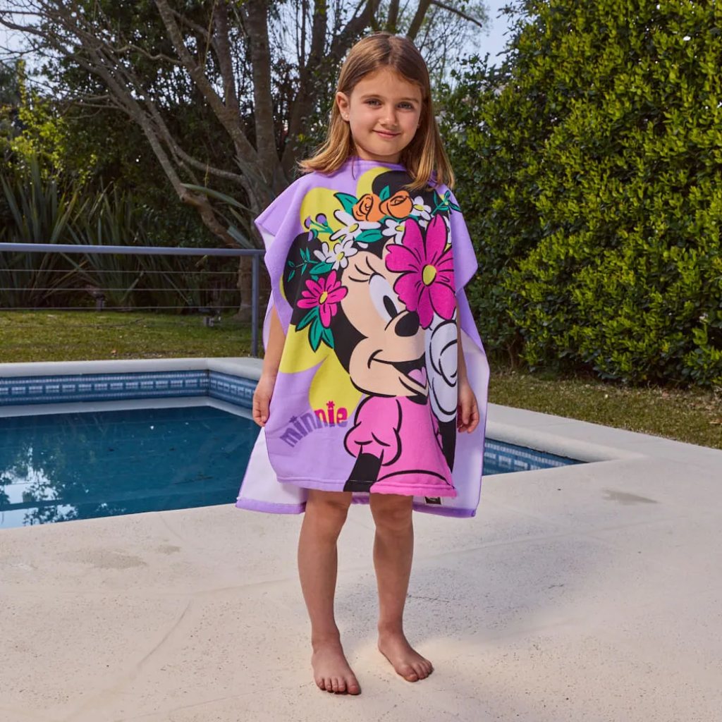 Poncho Toalla Infantil Minnie Mouse Piñata con Capucha Suave y Secado Rápido - 2.jpg