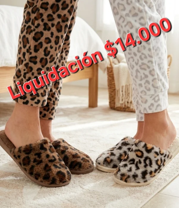 Pantuflas Animal Print