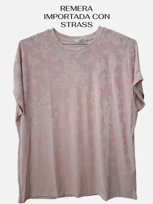 Remera Importada con Strass
