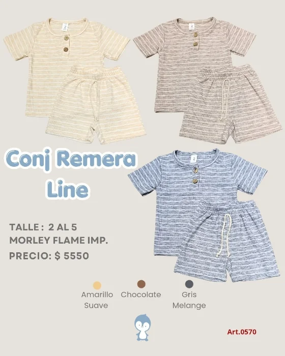 Conjunto Remera Line