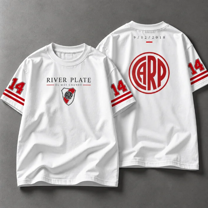 Remera Oversize "river Plate 14" Adulto