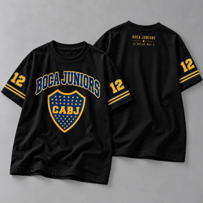 Remera Oversize "la Mitad mas 1 Boca" Niños