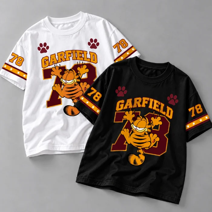 Remera Oversize "style Garfield Line Adulto