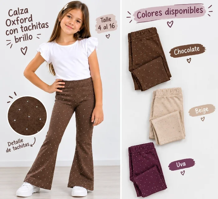 Calza Oxford con Brillos