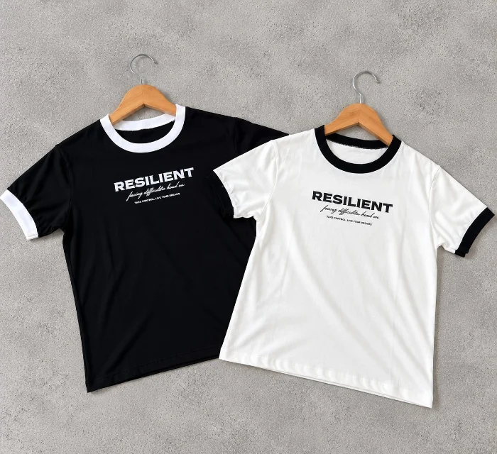 Remera de Algodón Combinada