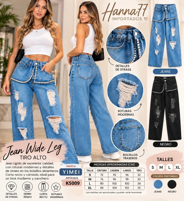 Jeans Importado con Detalles